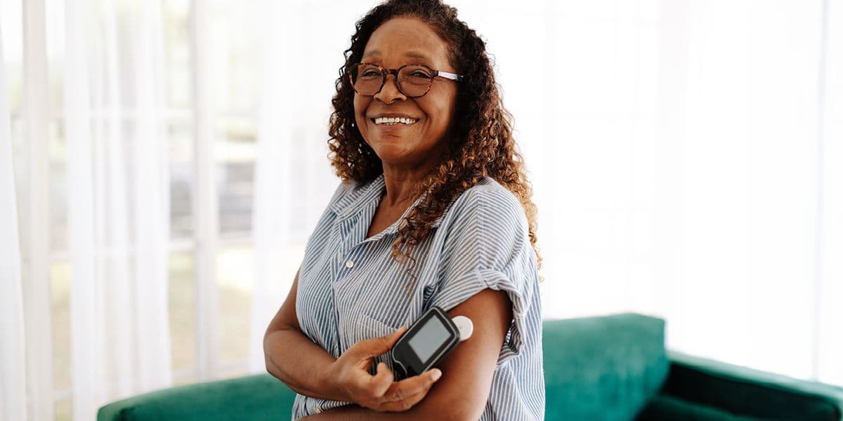 senior African American woman with diabetes 